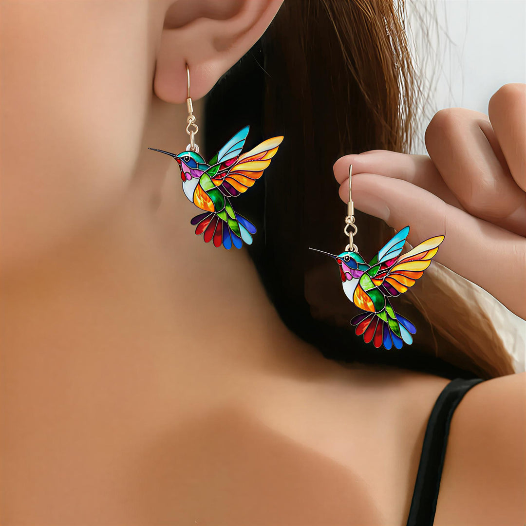Yasmira™ | Pendientes De Colibrí Con Collar Gratis