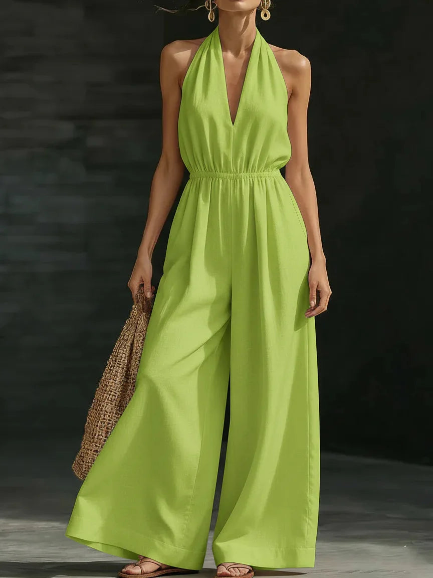 Ariadna™ | Jumpsuit Halter Elegante Fluido