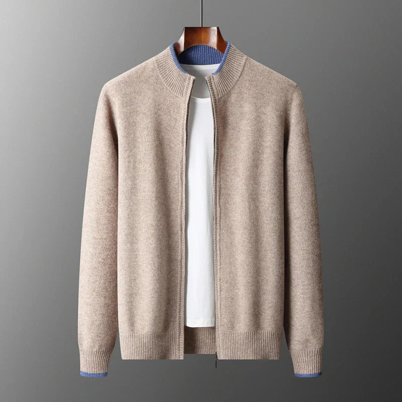 Ricardo™ | Chaqueta de cachemira con cremallera