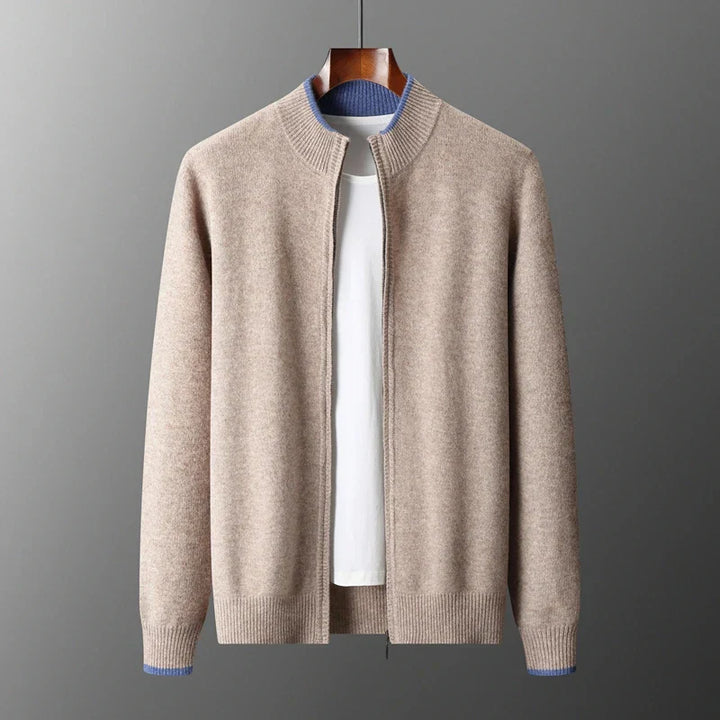 Ricardo™ | Chaqueta de cachemira con cremallera