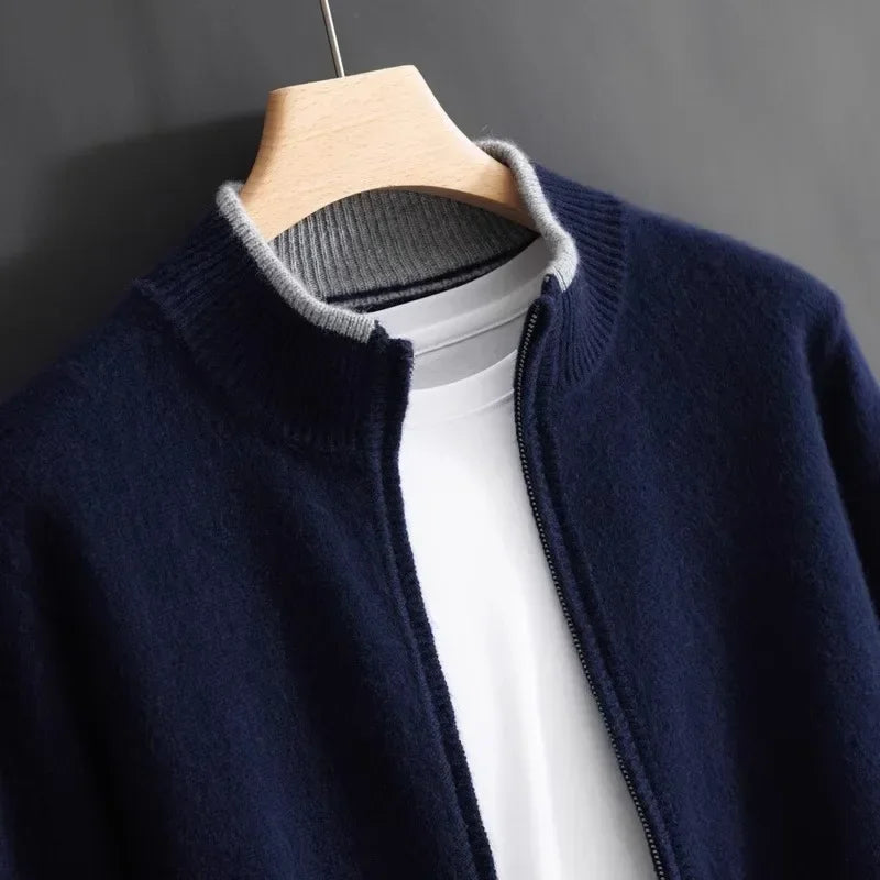 Ricardo™ | Chaqueta de cachemira con cremallera