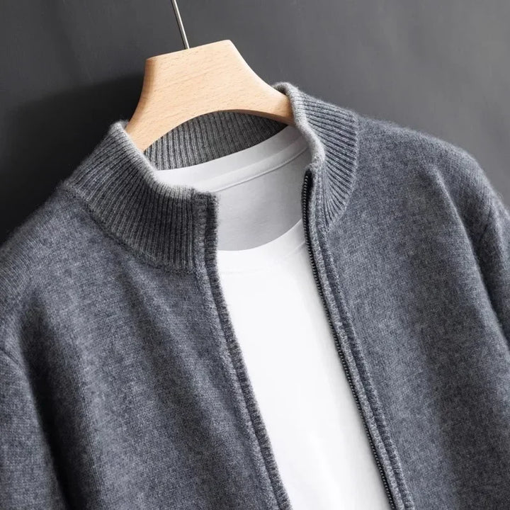 Ricardo™ | Chaqueta de cachemira con cremallera