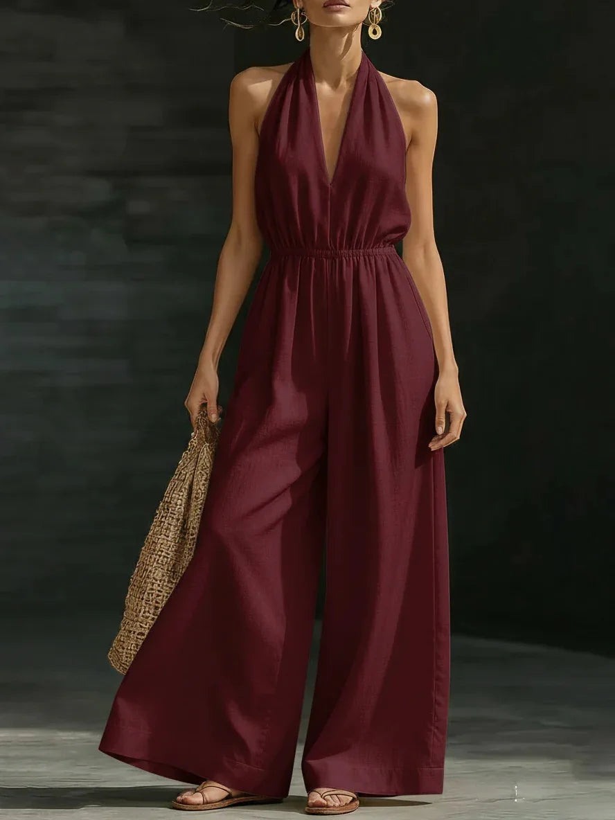 Ariadna™ | Jumpsuit Halter Elegante Fluido