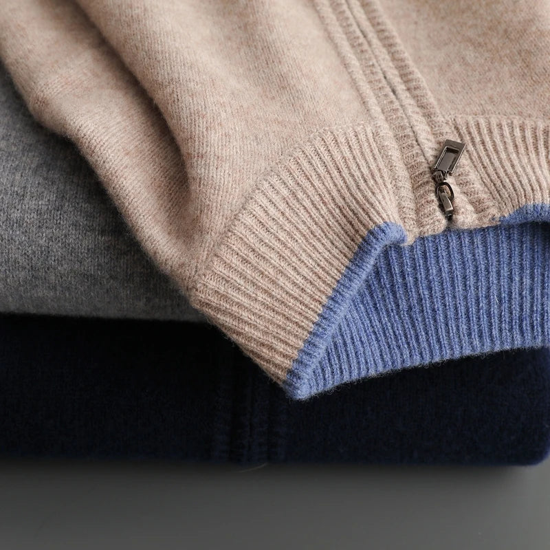 Ricardo™ | Chaqueta de cachemira con cremallera