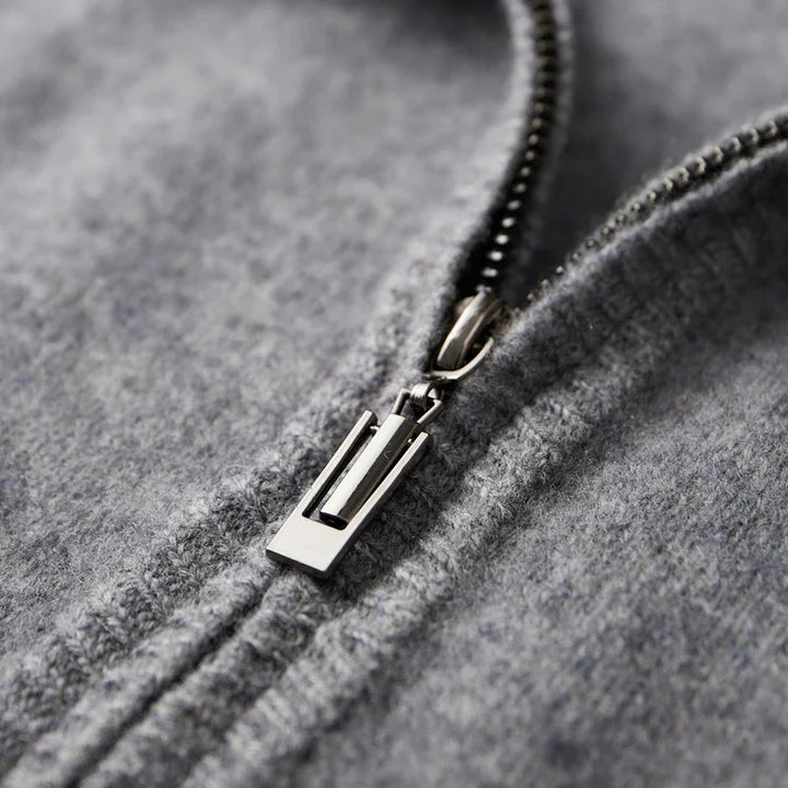 Ricardo™ | Chaqueta de cachemira con cremallera
