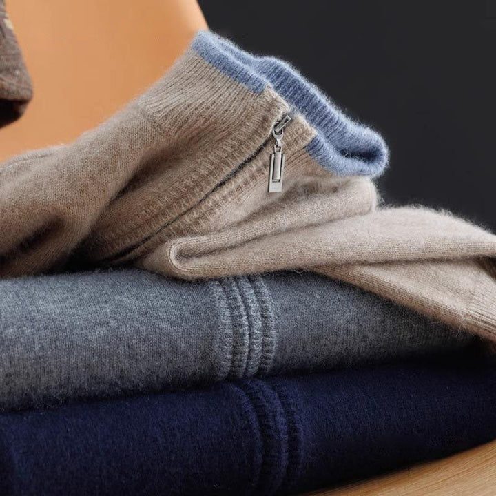 Ricardo™ | Chaqueta de cachemira con cremallera