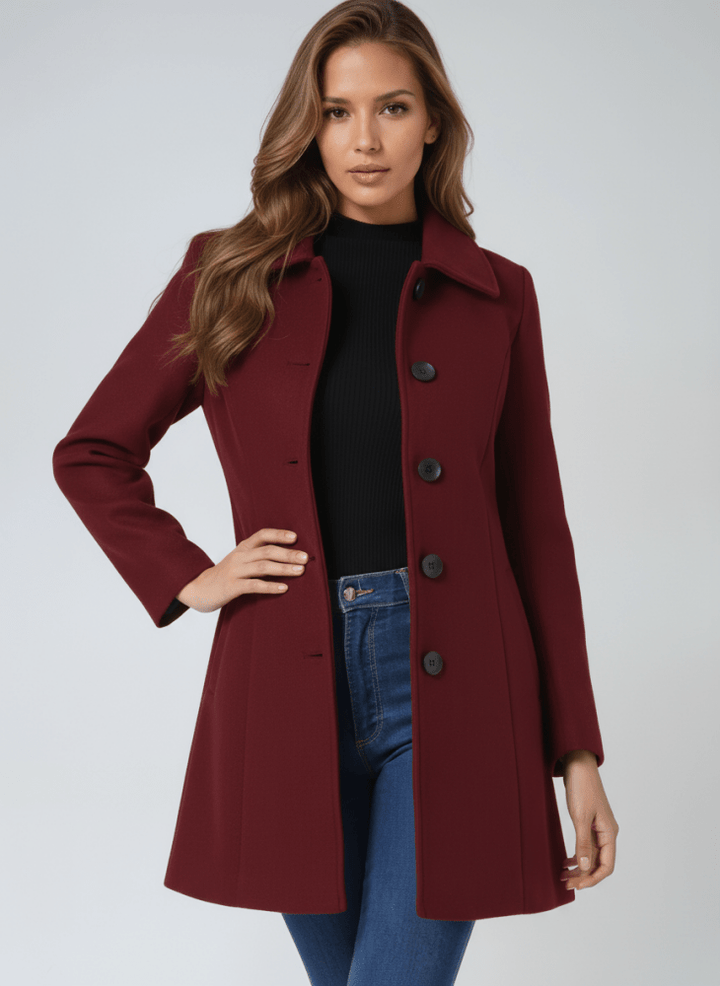 Helena™ | Abrigo de invierno elegante con botón