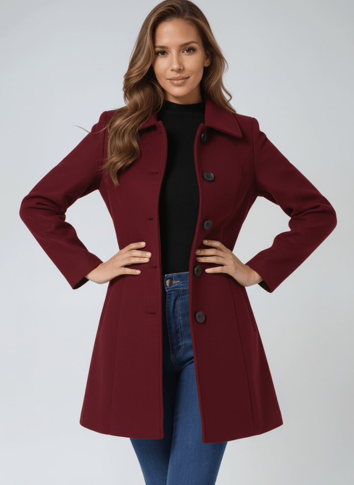 Helena™ | Abrigo de invierno elegante con botón