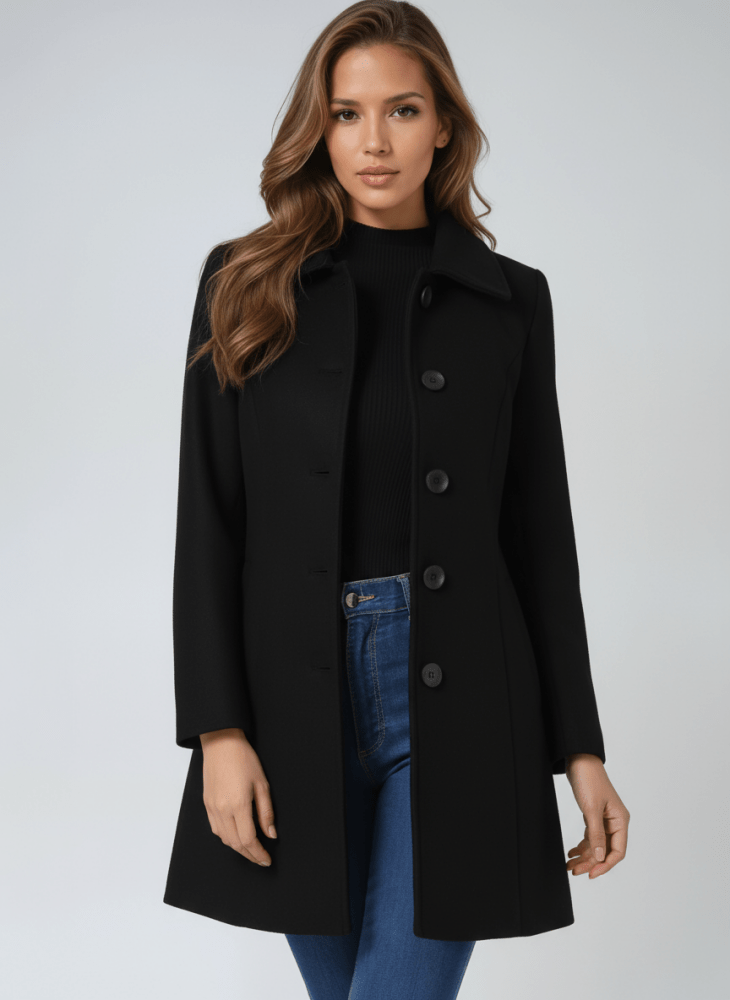 Helena™ | Abrigo de invierno elegante con botón