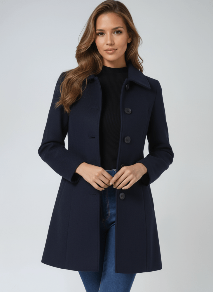 Helena™ | Abrigo de invierno elegante con botón