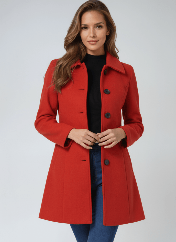 Helena™ | Abrigo de invierno elegante con botón