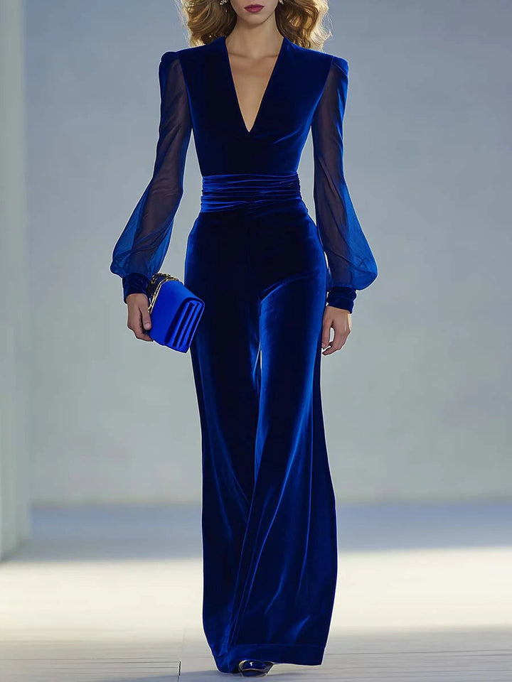 Sabrina™ | Mono largo elegante con escote en V