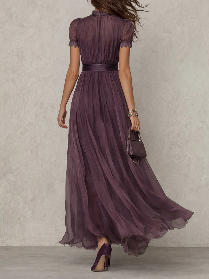 Flavia™ | Vestido Violeta con Encaje