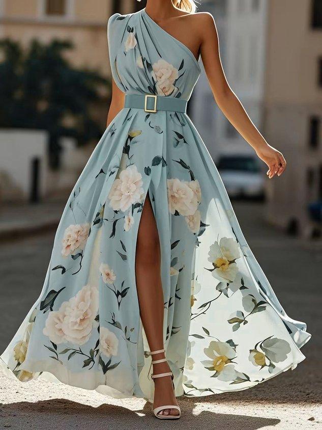Blossom™ | Vestido maxi mint floral