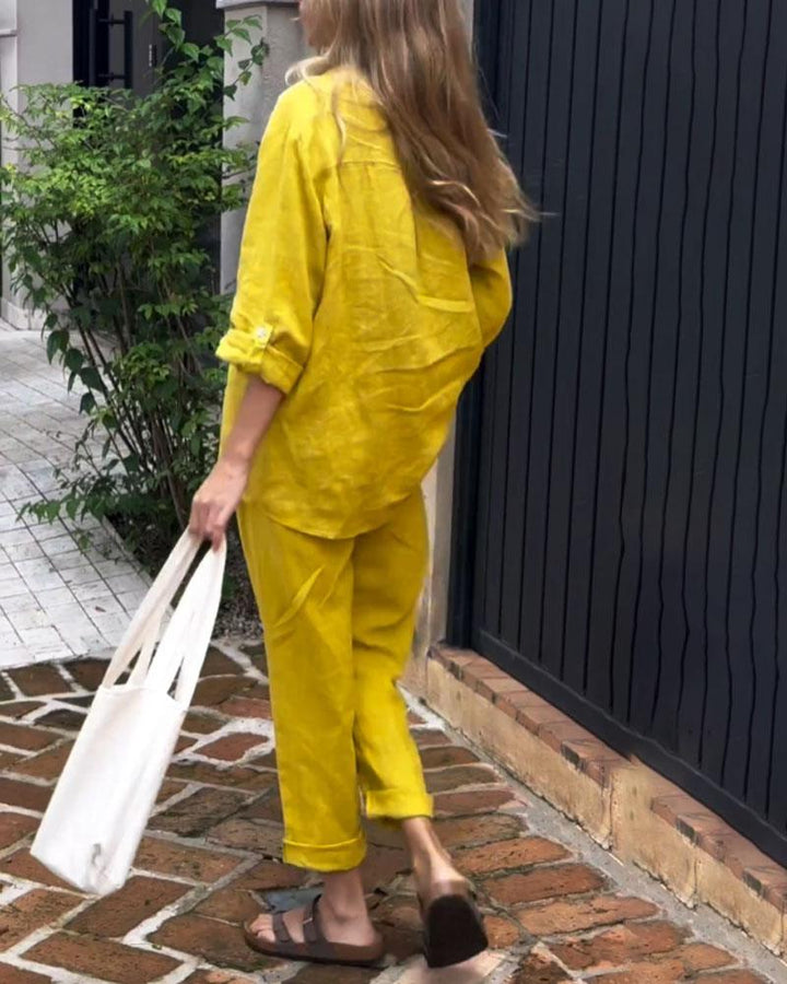 Riviera Ease™ | Conjunto de lino elegante