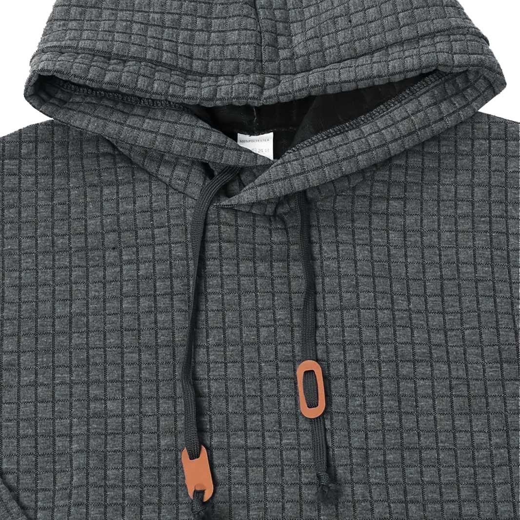 Waffle™ | Sudadera acolchada con capucha de manga larga para exterior