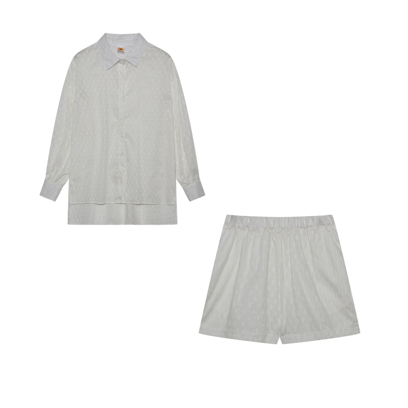 Maud | Conjunto elegante de camisa y pantalones cortos