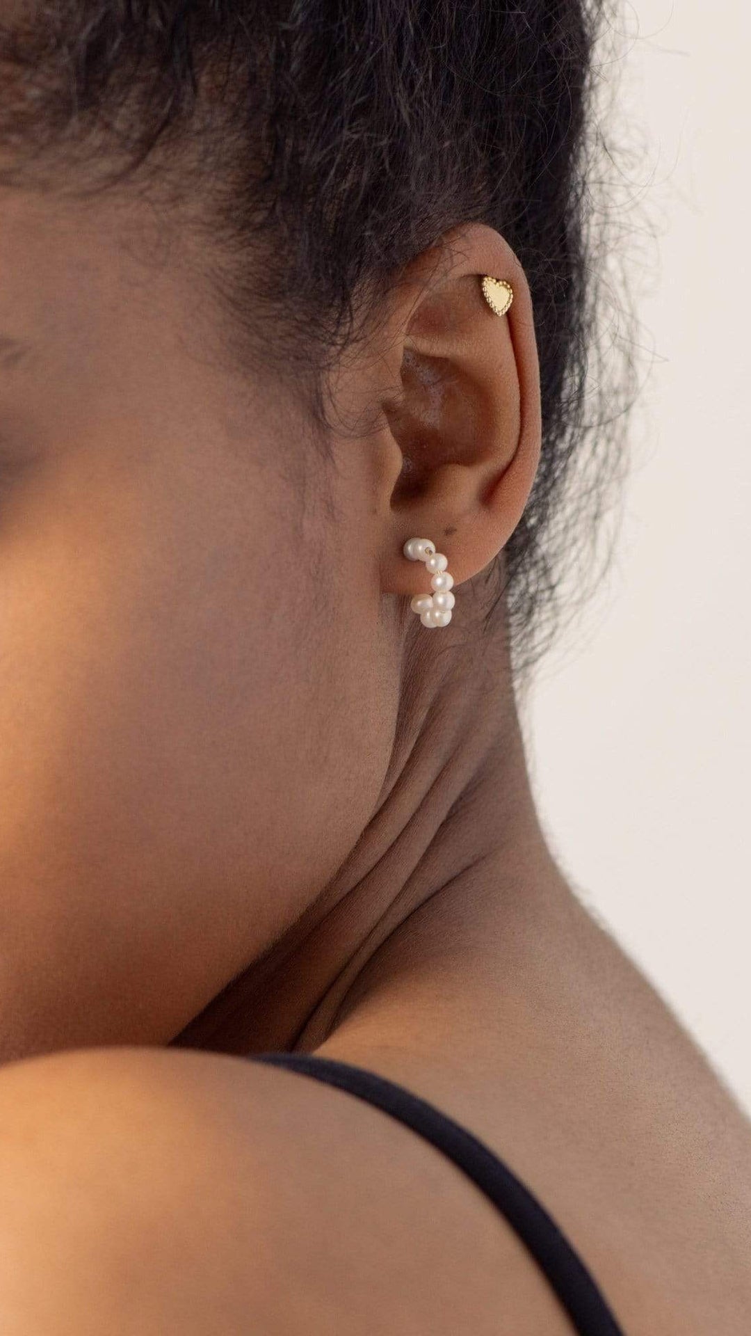 Como Doré™ | Mini aros elegantes bañados en oro