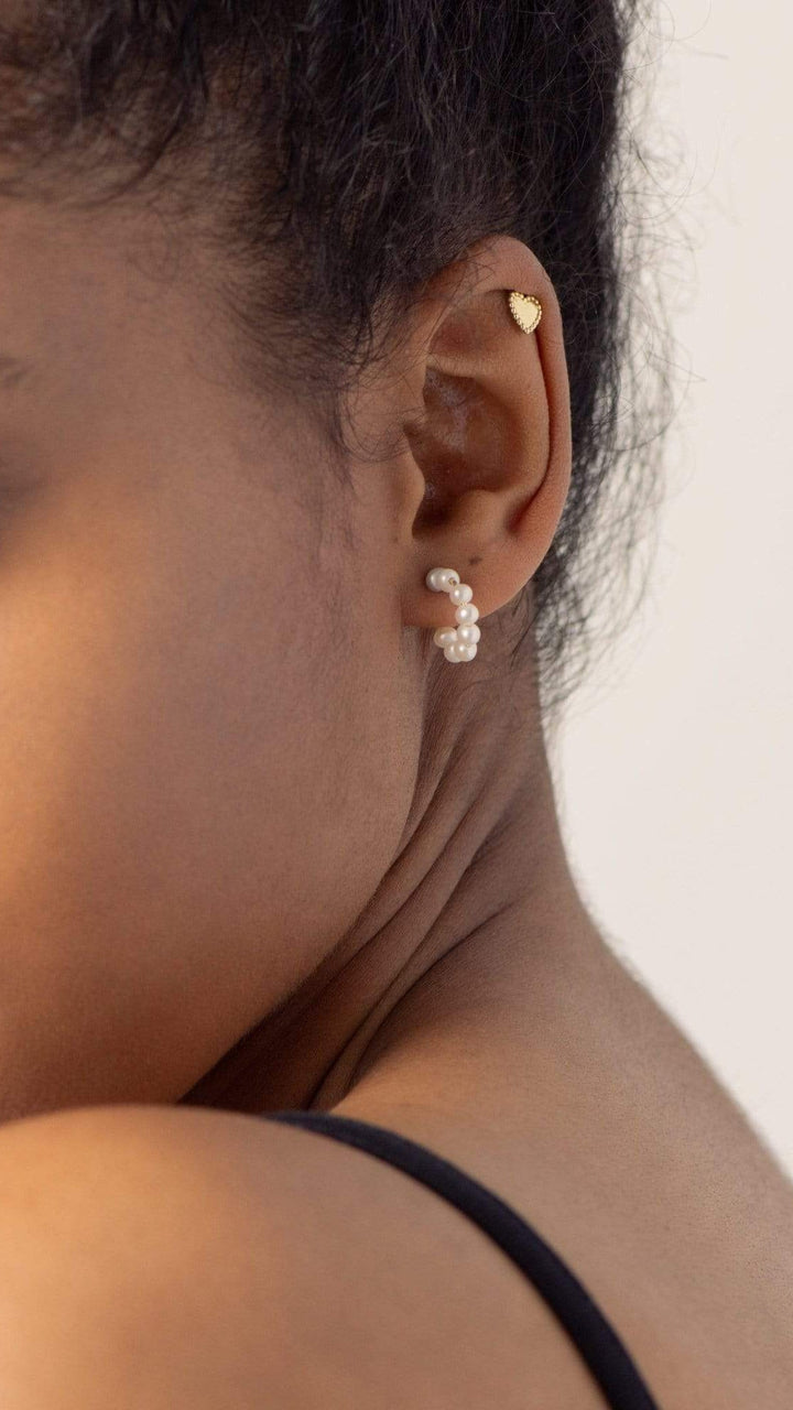 Como Doré™ | Mini aros elegantes bañados en oro