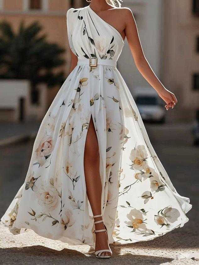 Blossom™ | Vestido maxi mint floral