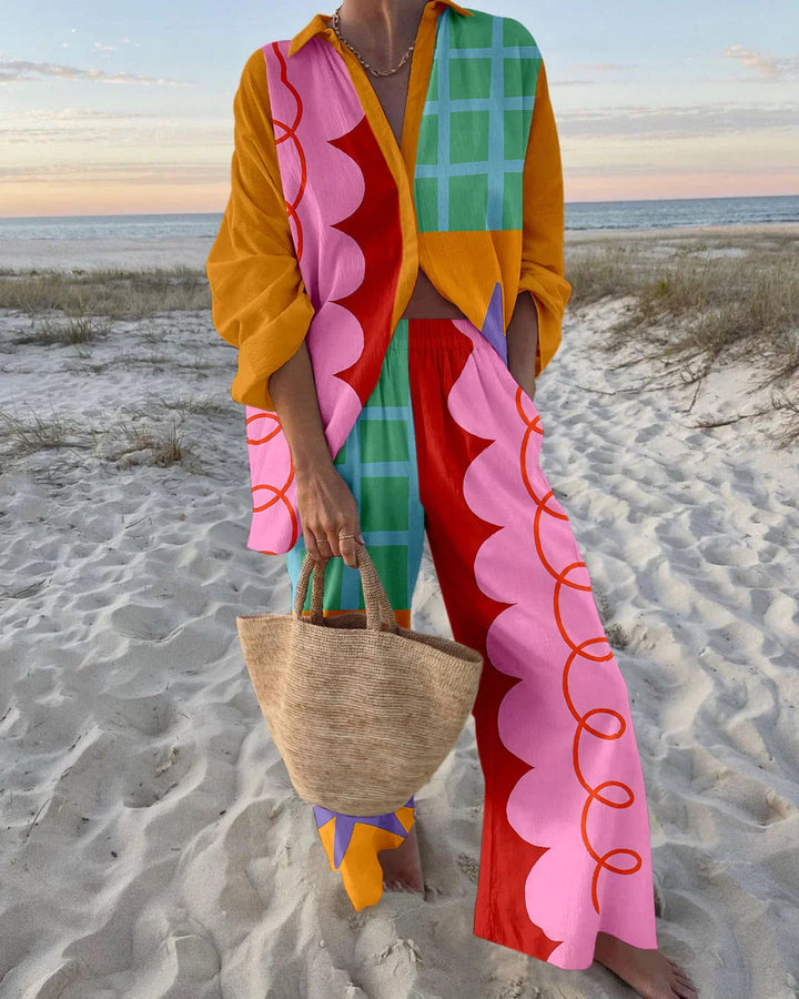 Claudine™ | Conjunto de mujer ligero y sofisticado para los días de verano