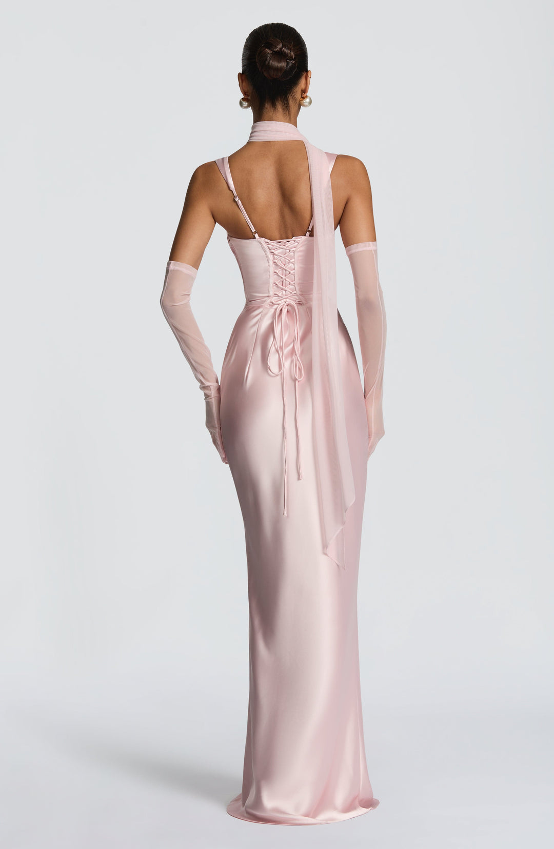 Mariela™ | Vestido satinado de lujo con plisado asimétrico