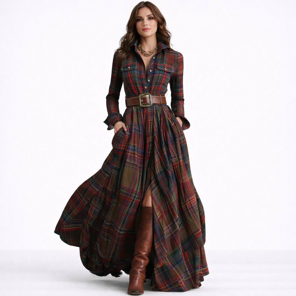 Harper™ | Vestido heritage con cinturón