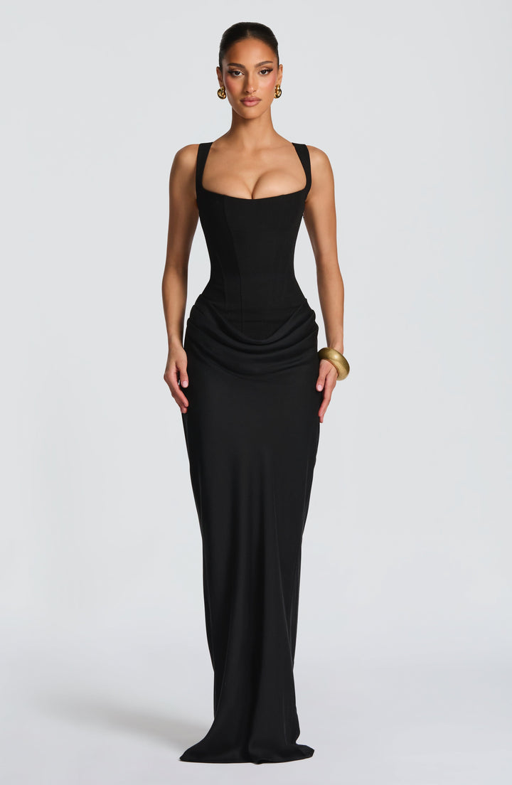 Elisa™ | Vestido premium estructurado con falda satinada