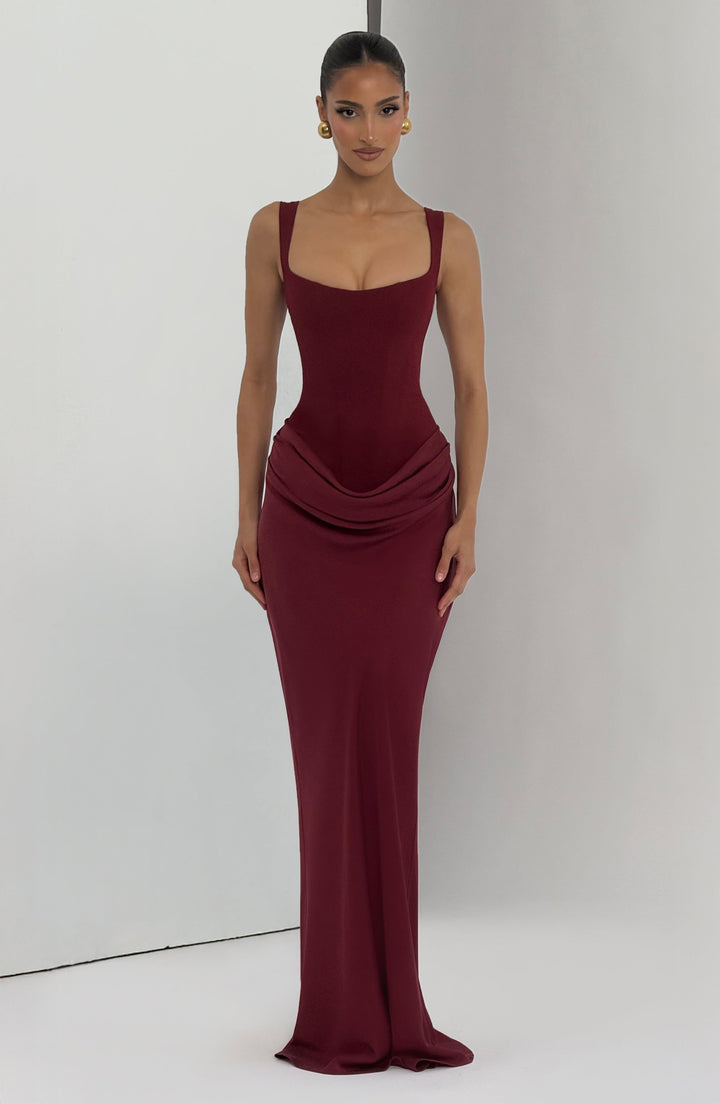 Elisa™ | Vestido premium estructurado con falda satinada