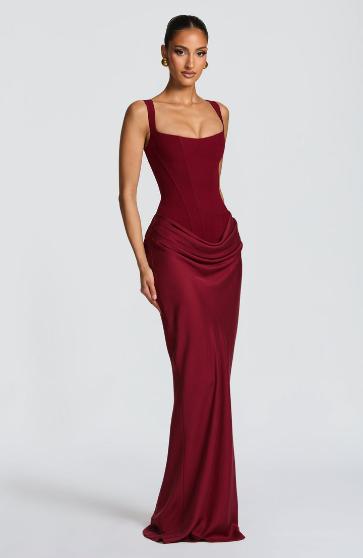 Elisa™ | Vestido premium estructurado con falda satinada