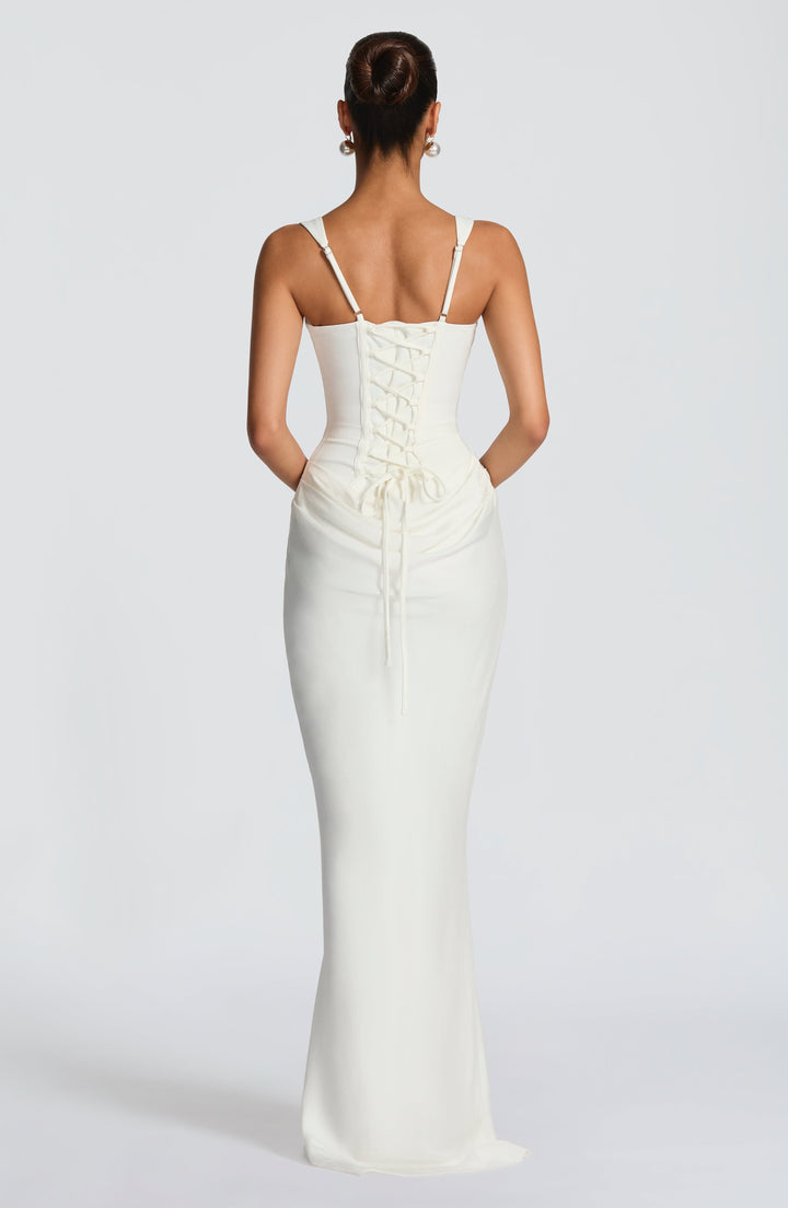 Elisa™ | Vestido premium estructurado con falda satinada
