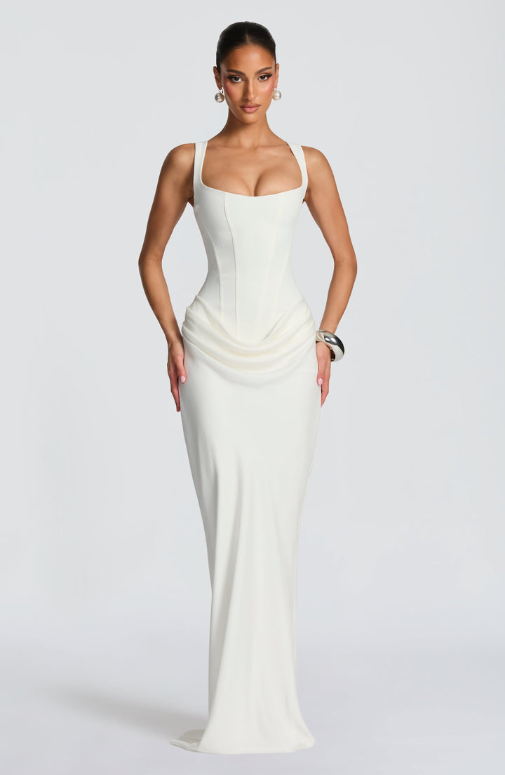 Elisa™ | Vestido premium estructurado con falda satinada