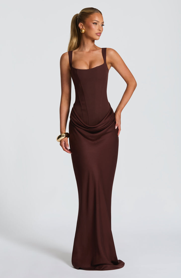 Elisa™ | Vestido premium estructurado con falda satinada