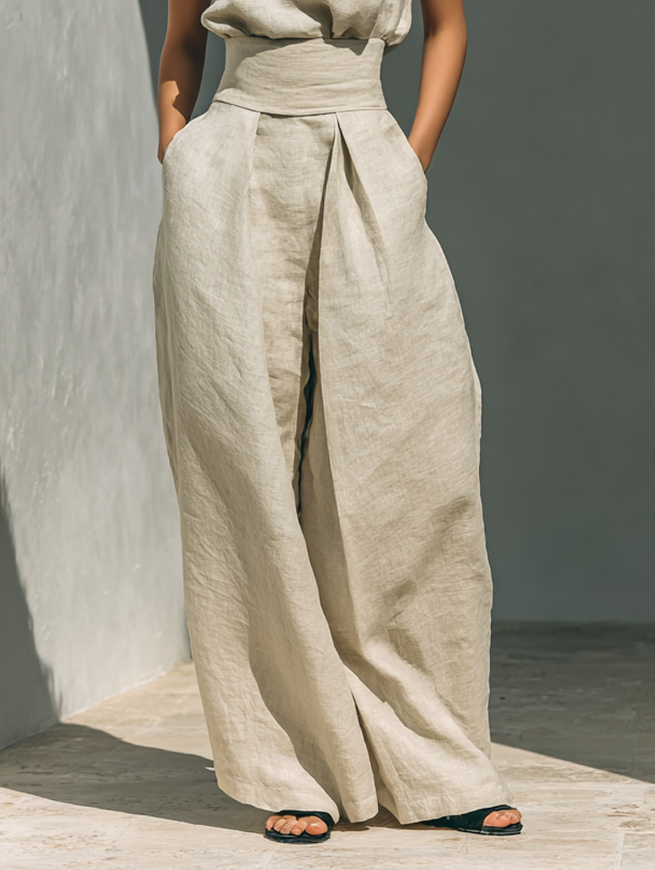 Marina™ | Conjunto de Algodón Beige