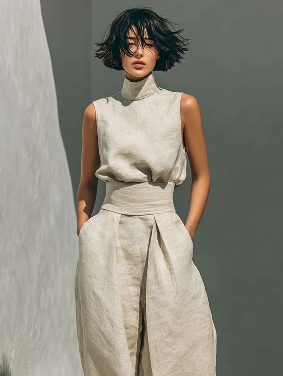 Marina™ | Conjunto de Algodón Beige