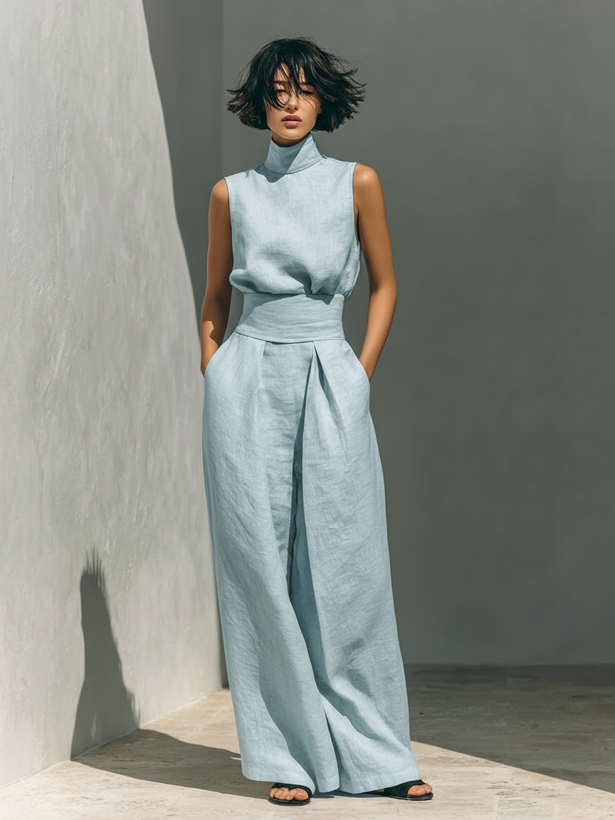 Marina™ | Conjunto de Algodón Beige
