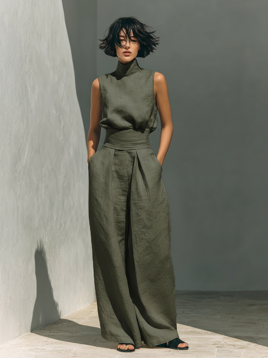 Marina™ | Conjunto de Algodón Beige