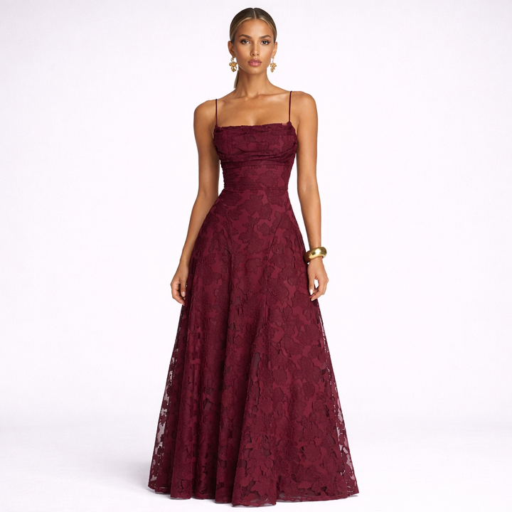 Floral Amélie™ | Vestido largo floral Nuit