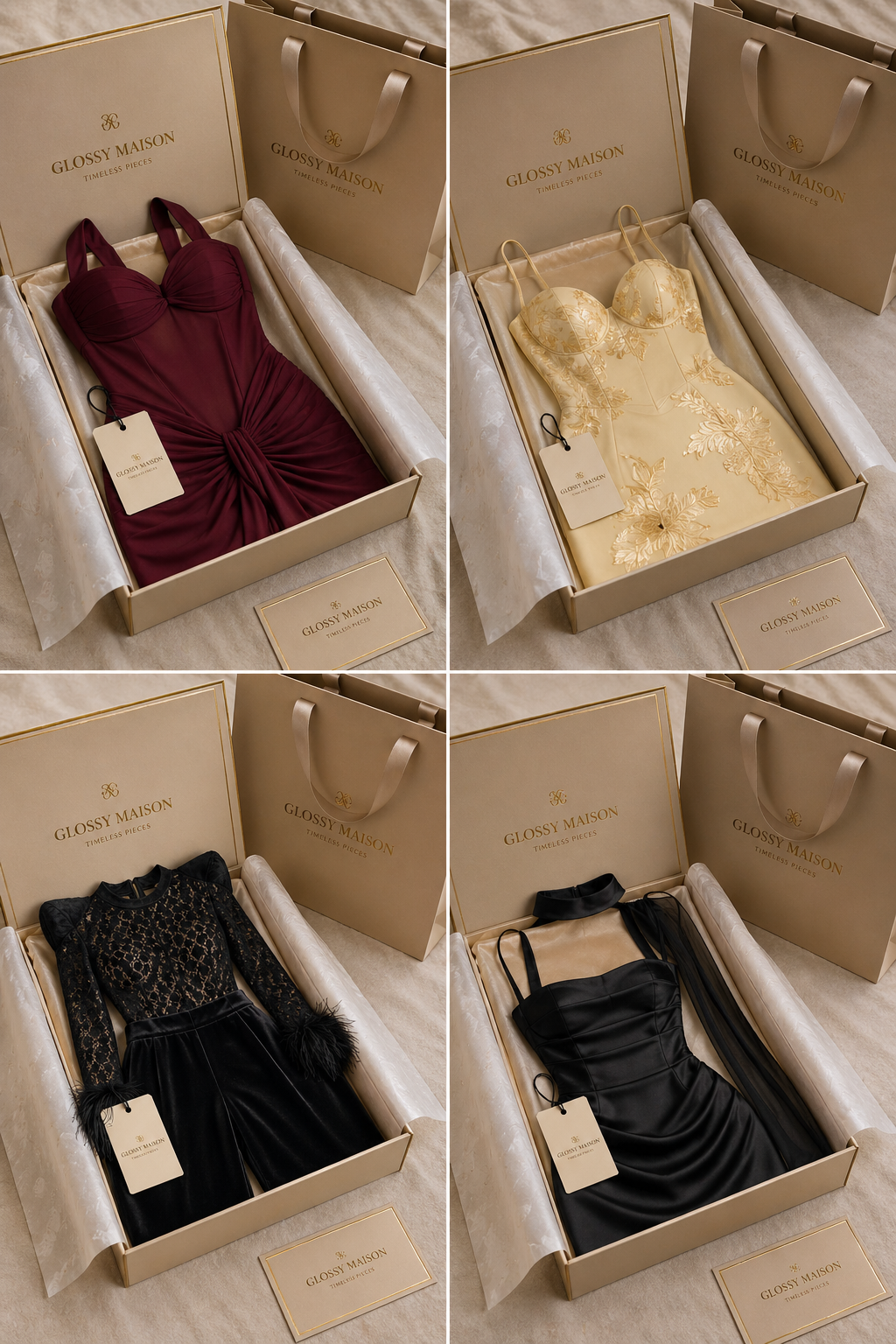 Noiré™ | Jumpsuit de encaje con plumas