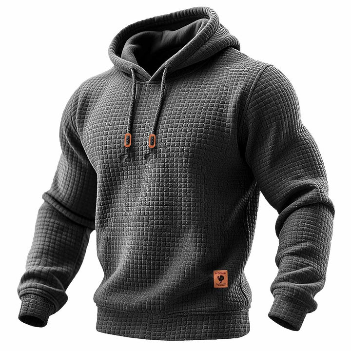 Waffle™ | Sudadera acolchada con capucha de manga larga para exterior