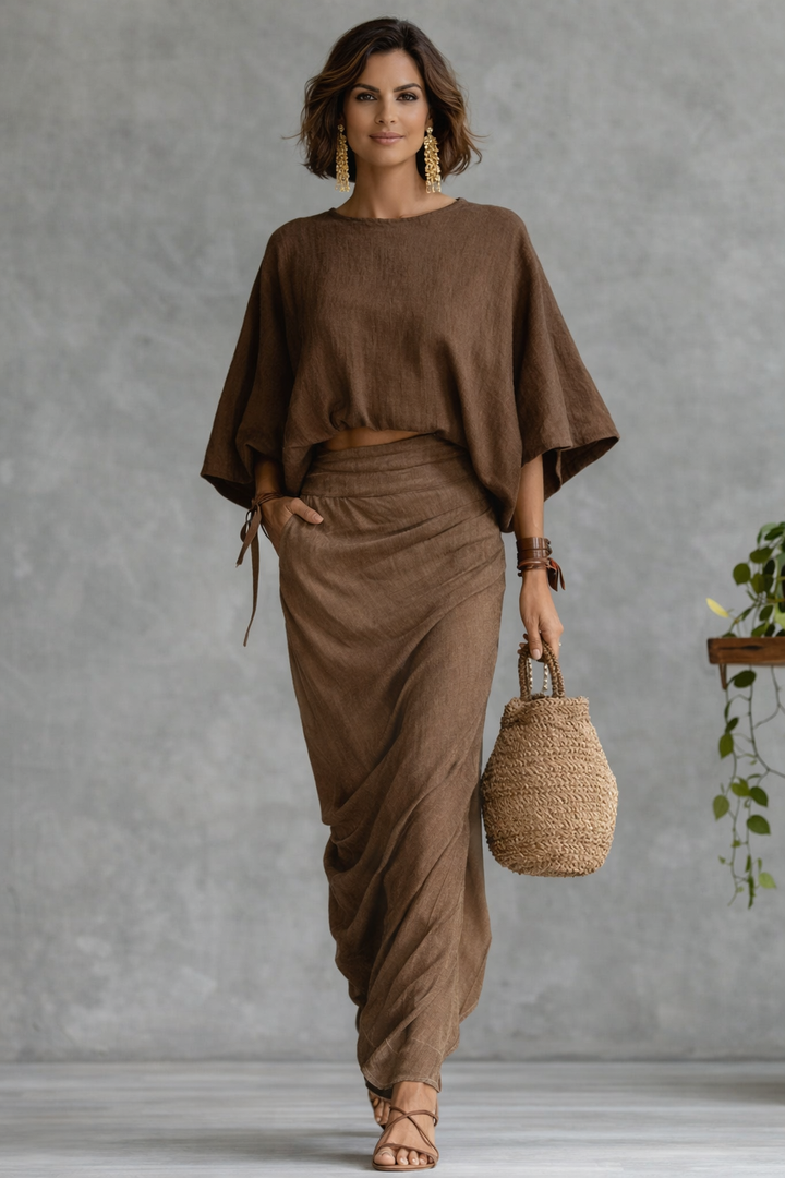 Sara™ | Conjunto de Top y Falda
