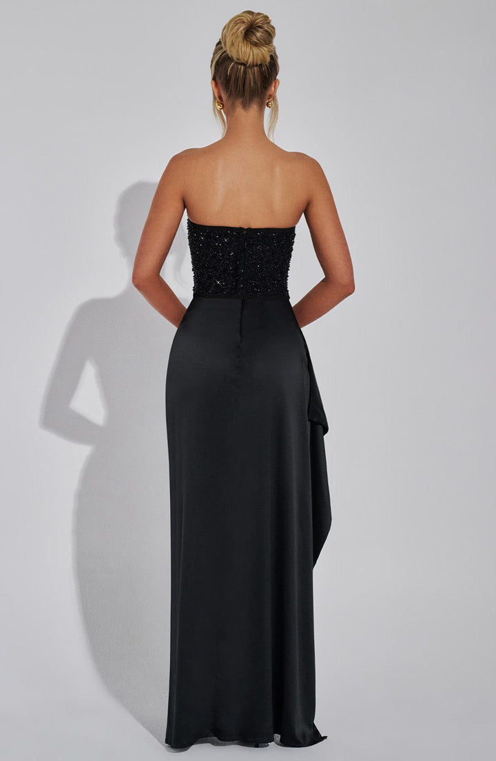Viviana™ | Vestido de lujo con falda satinada