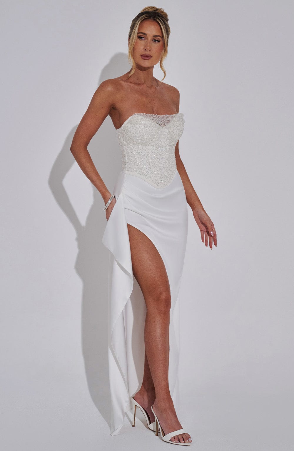 Viviana™ | Vestido de lujo con falda satinada