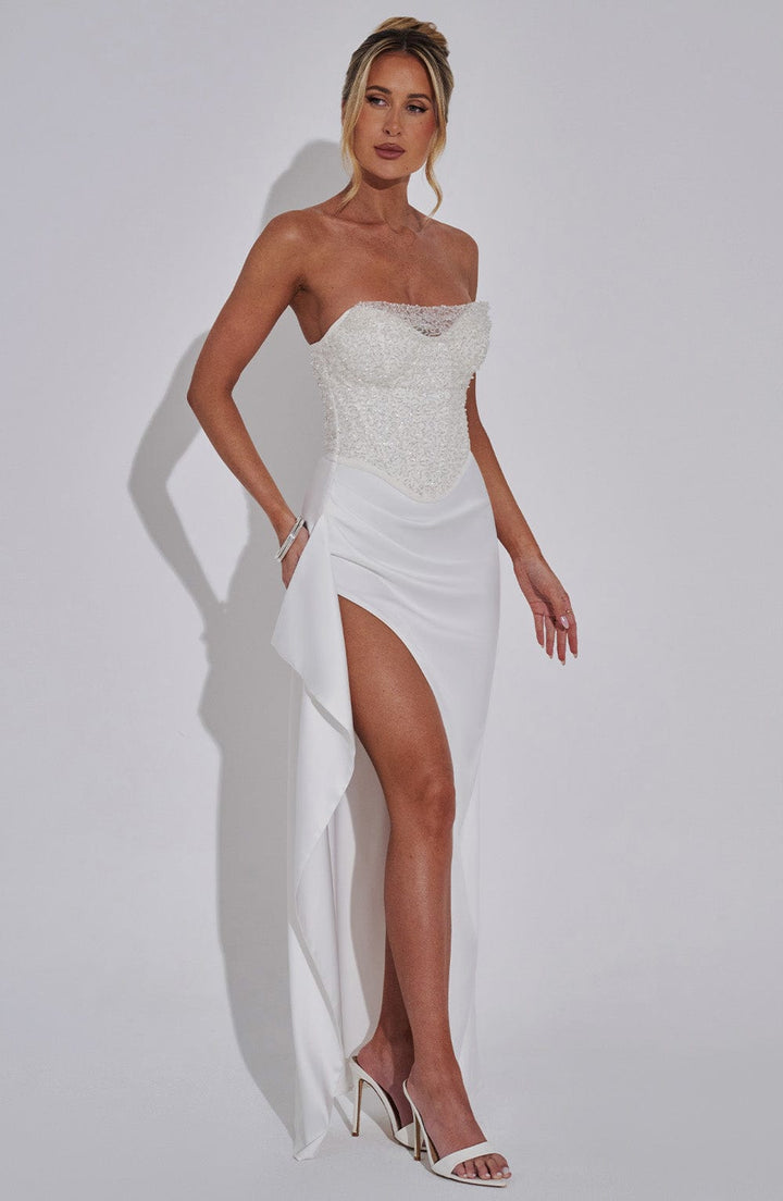 Viviana™ | Vestido de lujo con falda satinada