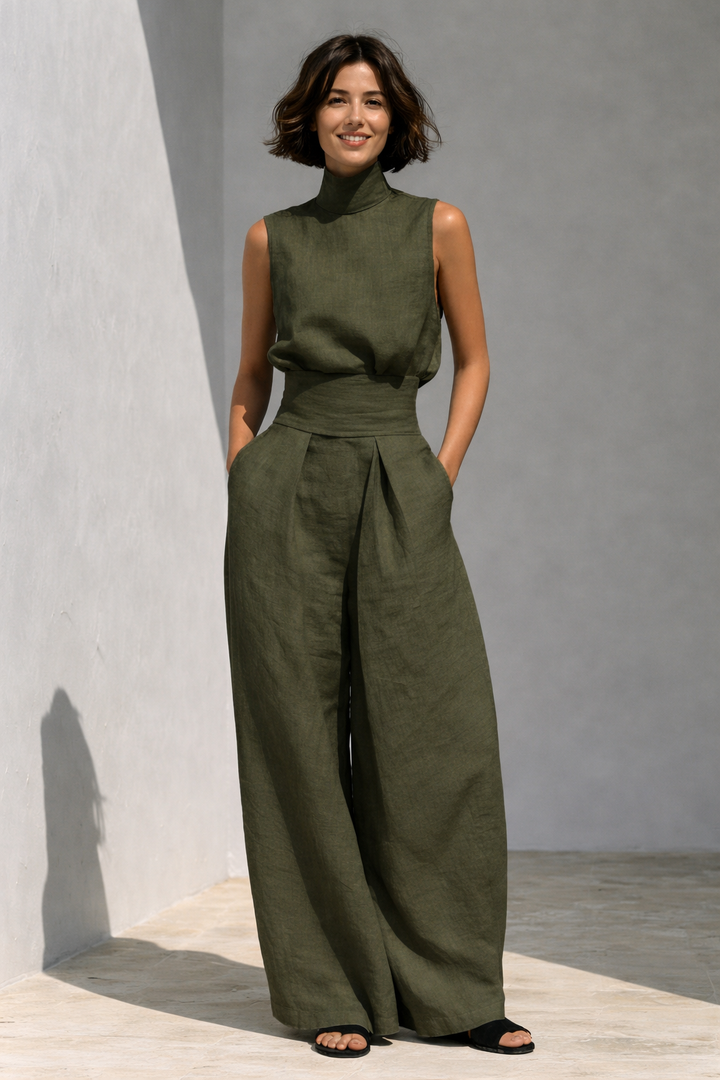 Marina™ | Conjunto de Algodón Verde