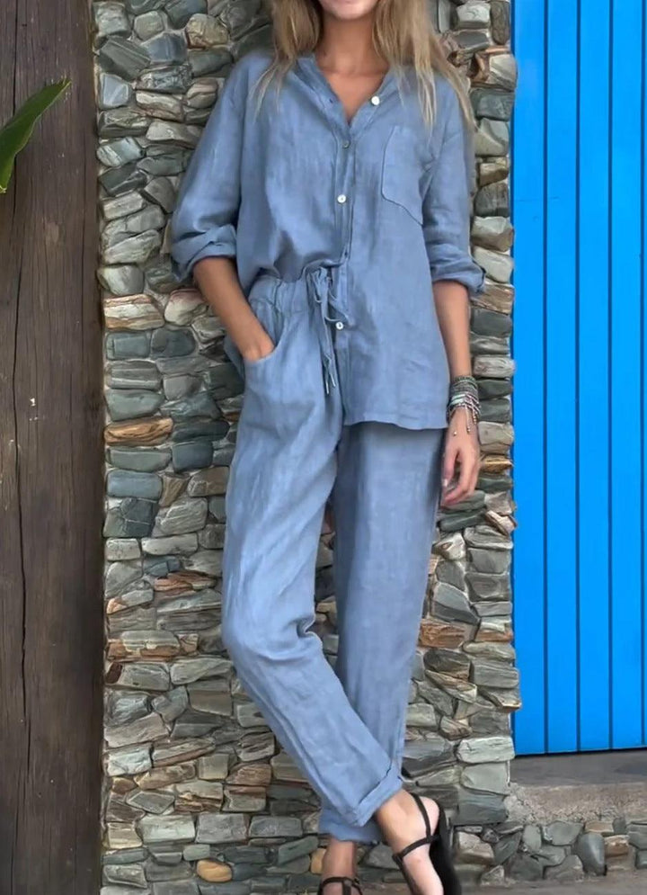 Riviera Ease™ | Conjunto de lino elegante