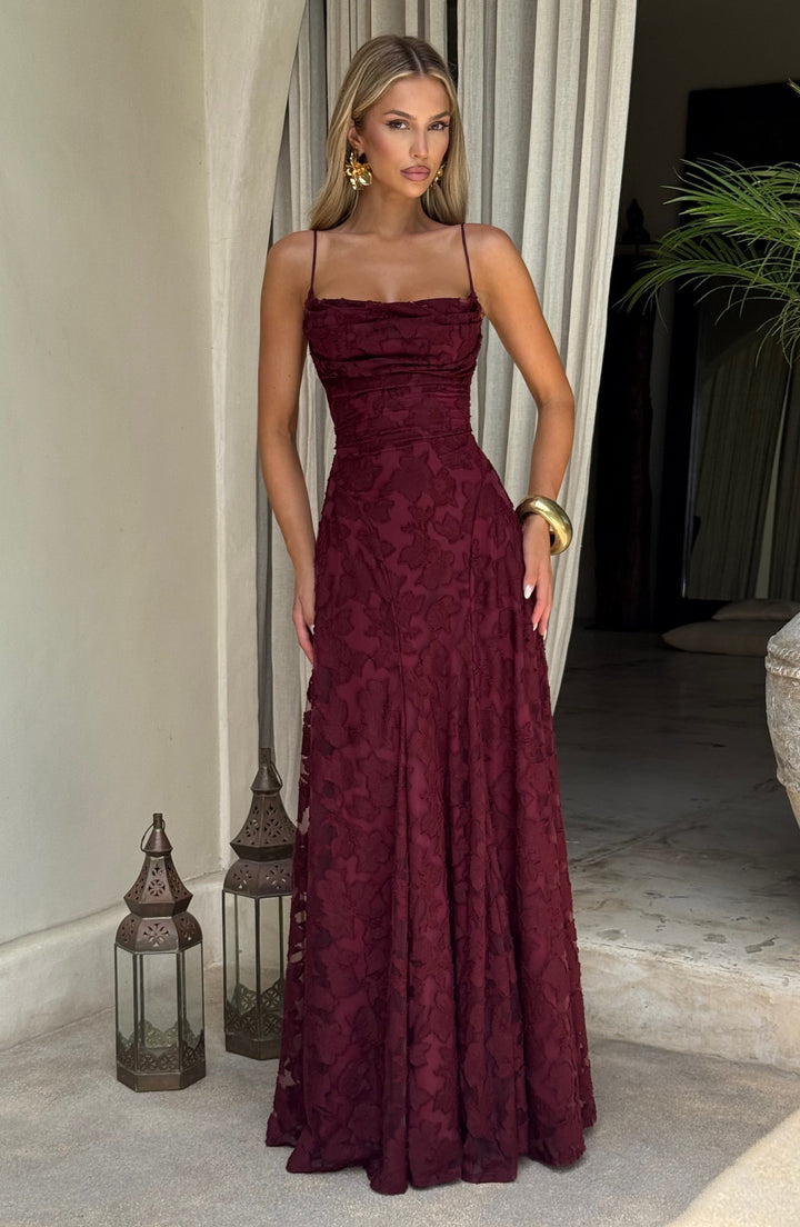 Elara™ | Vestido maxi premium floral