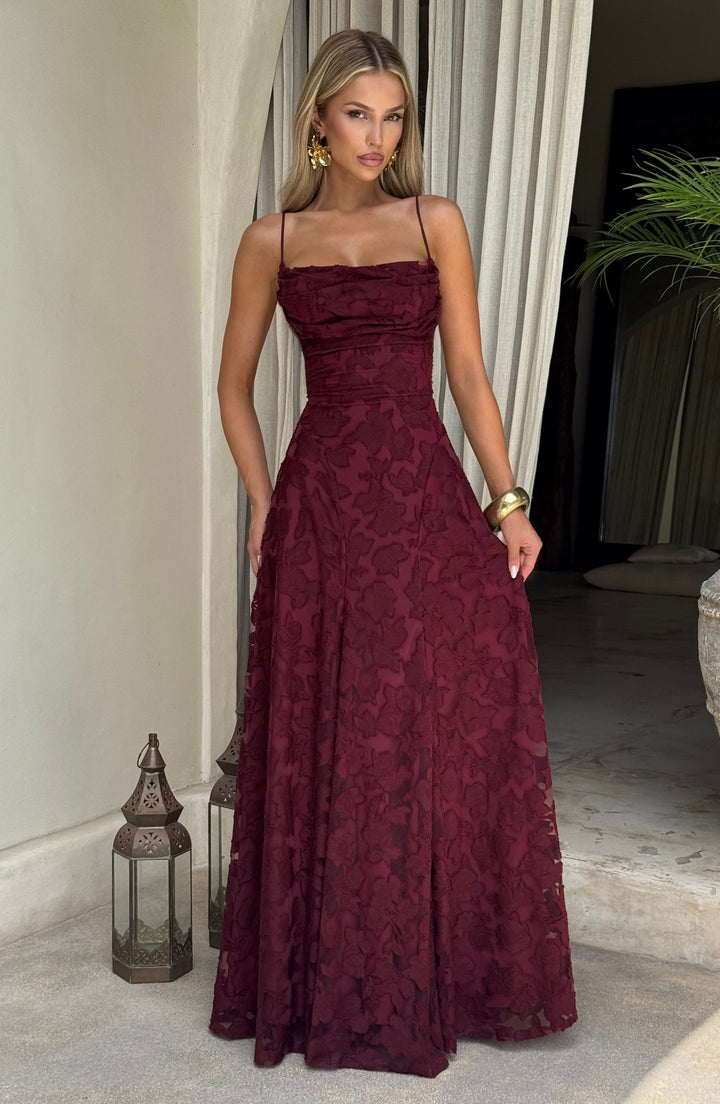 Elara™ | Vestido maxi premium floral