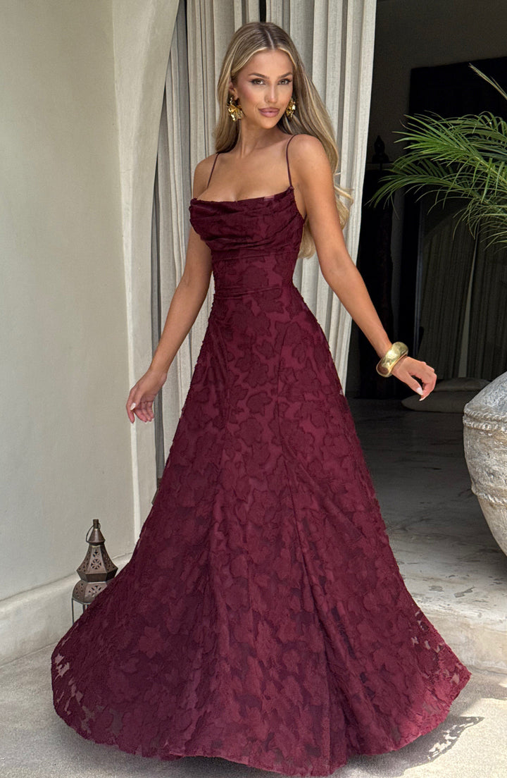 Floral Amélie™ | Vestido largo floral Nuit