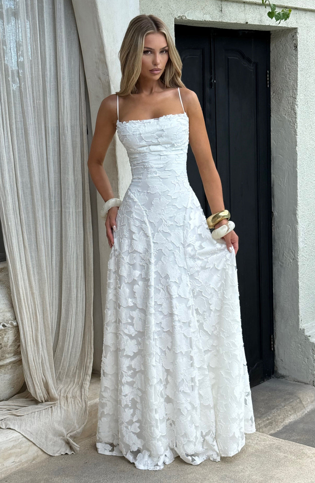 Floral Amélie™ | Vestido largo floral Nuit